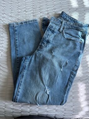 Old Navy Light Blue Straight-Leg Women's Jeans